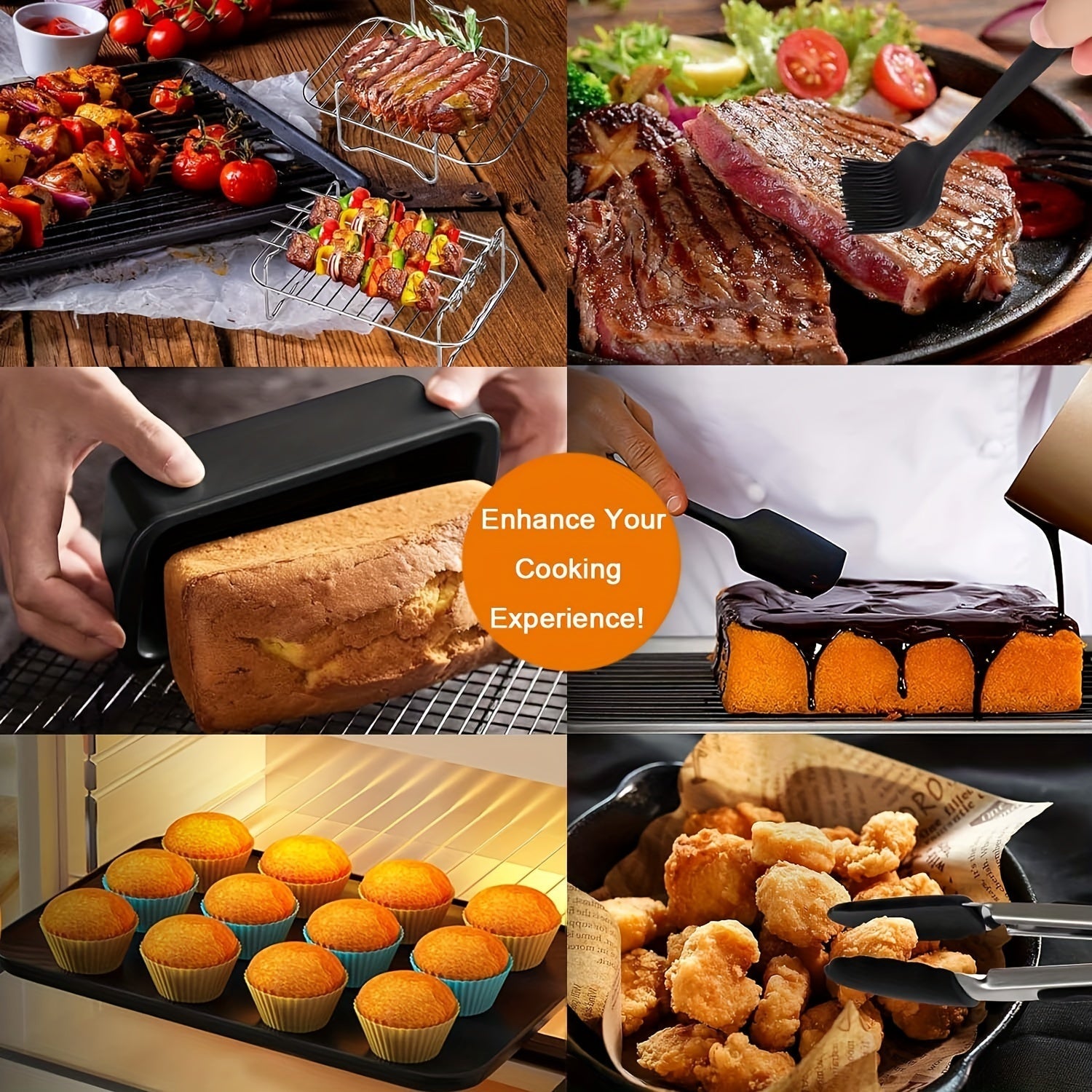 Kit de 10 Accessoires pour Air Fryer