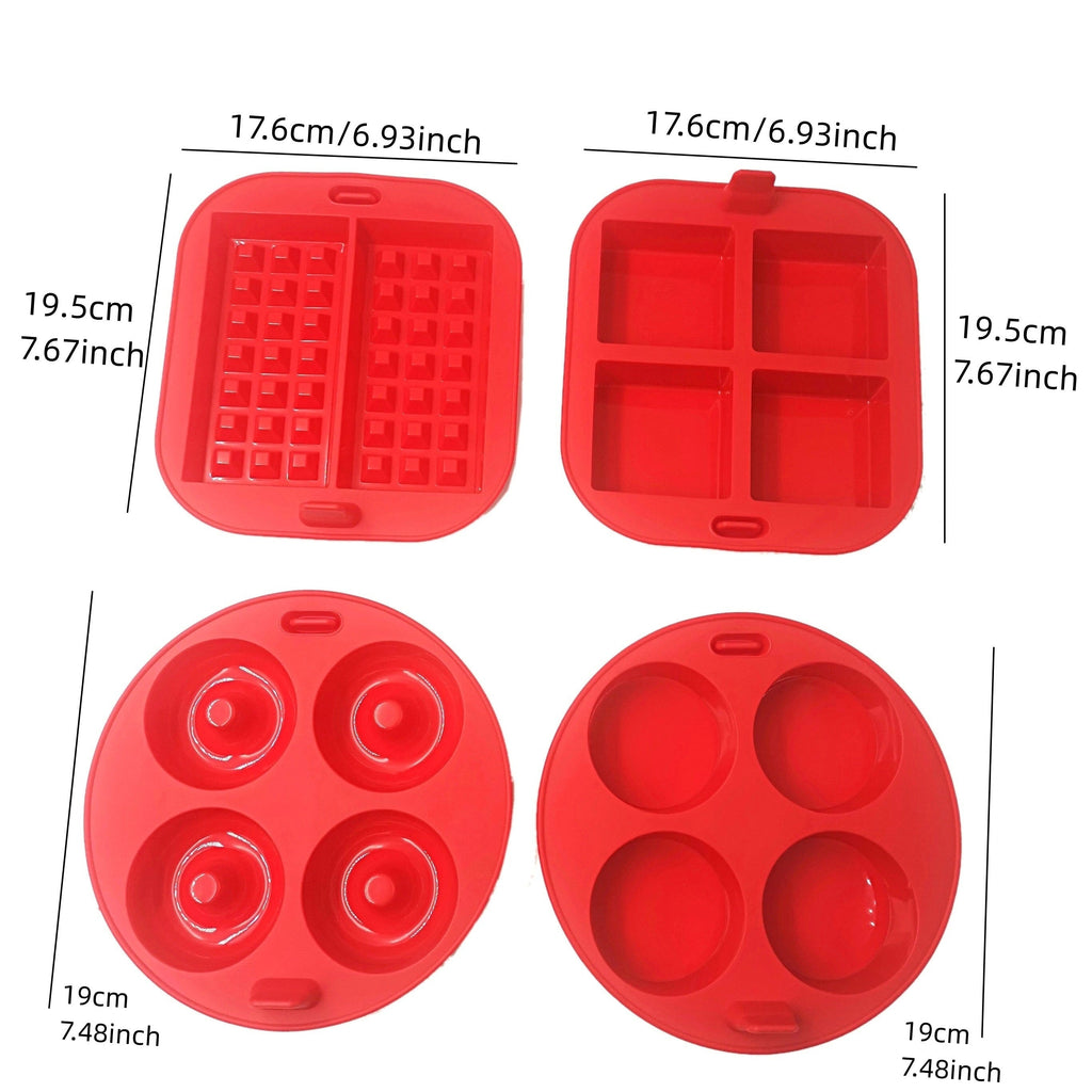 Set de 4 Moules en Silicone Antiadhésif pour Air Fryer
