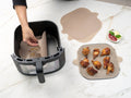 Lot de 2 Feuilles Antiadhésives Réutilisables pour Air Fryer-0