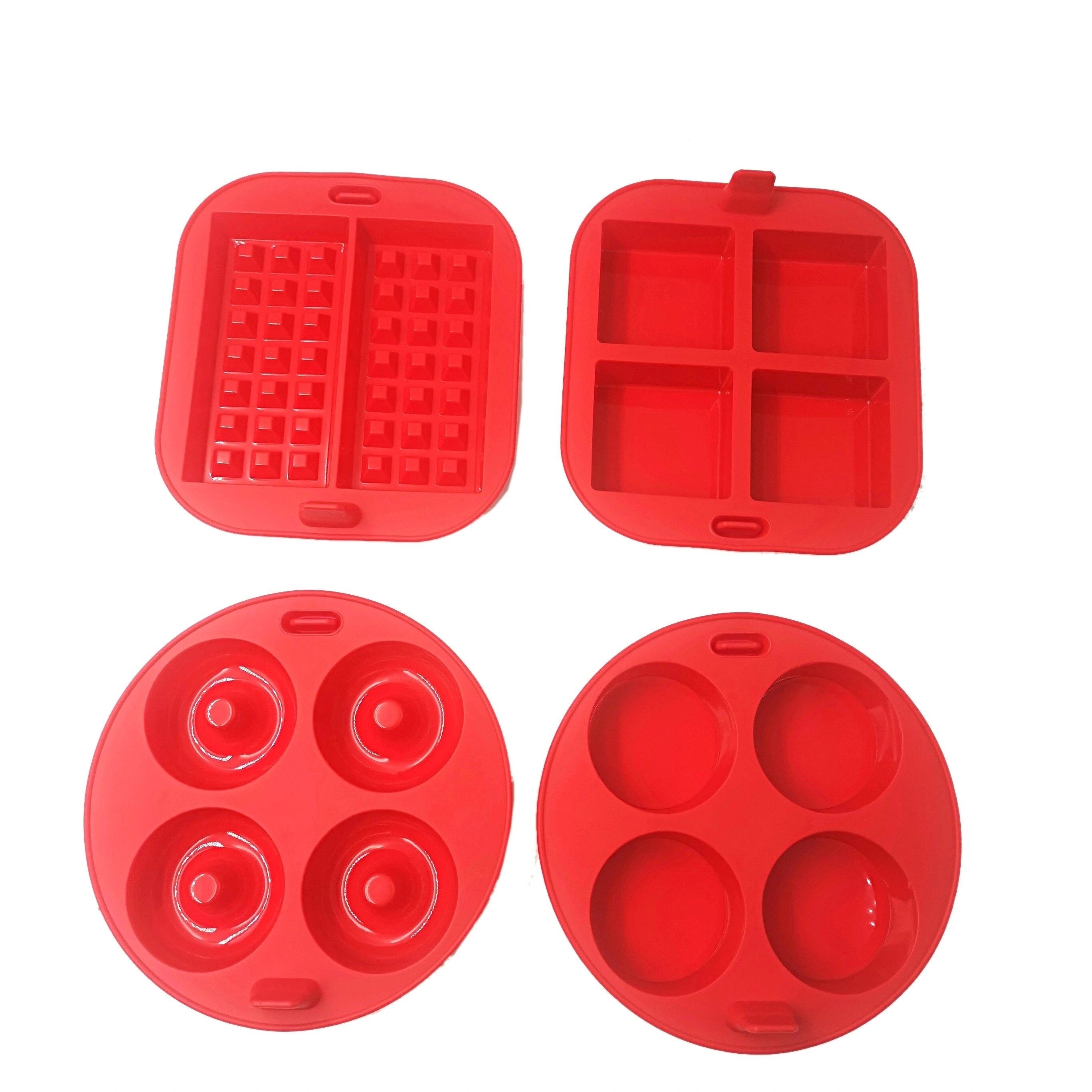 Set de 4 Moules en Silicone Antiadhésif pour Air Fryer