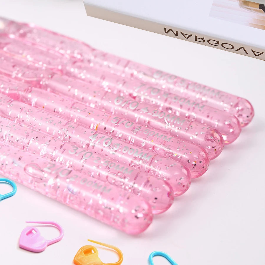 Set de 7 crochets 2 à 5 mm + 30 anneaux marqueurs — Le kit complet de la crocheteuse