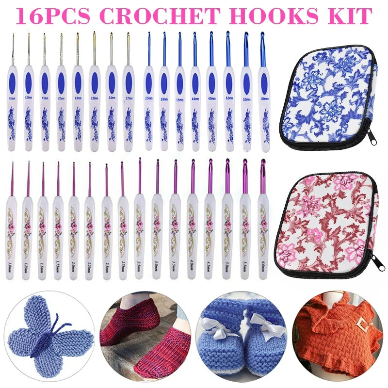 Kit Crochet Complet 16 Tailles — Idéal Débutantes & Pro