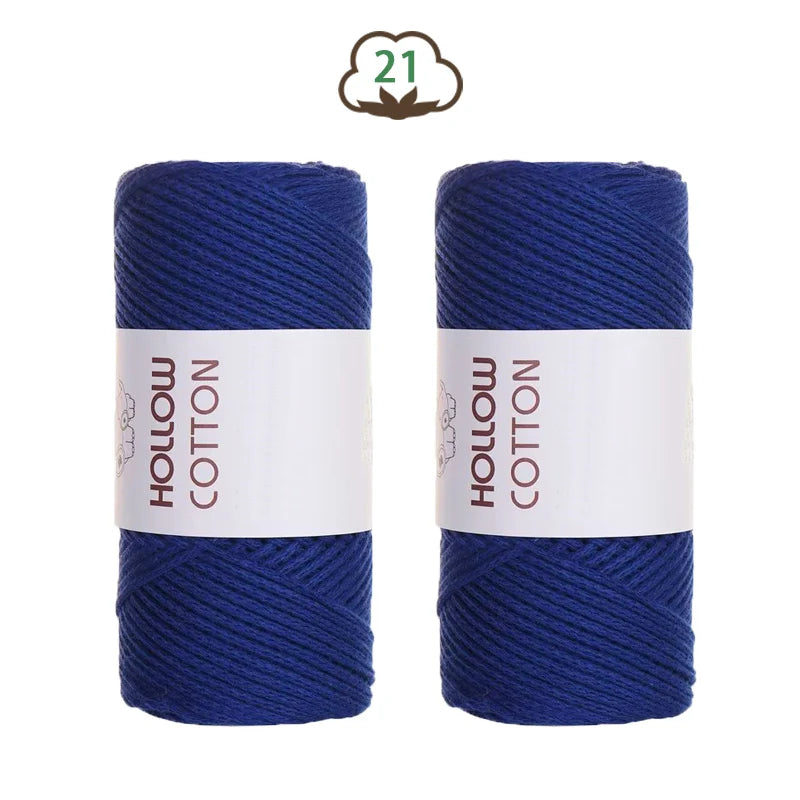 Fil de coton tubulaire — 2 pelotes de 150 g, la douceur du 100 % coton