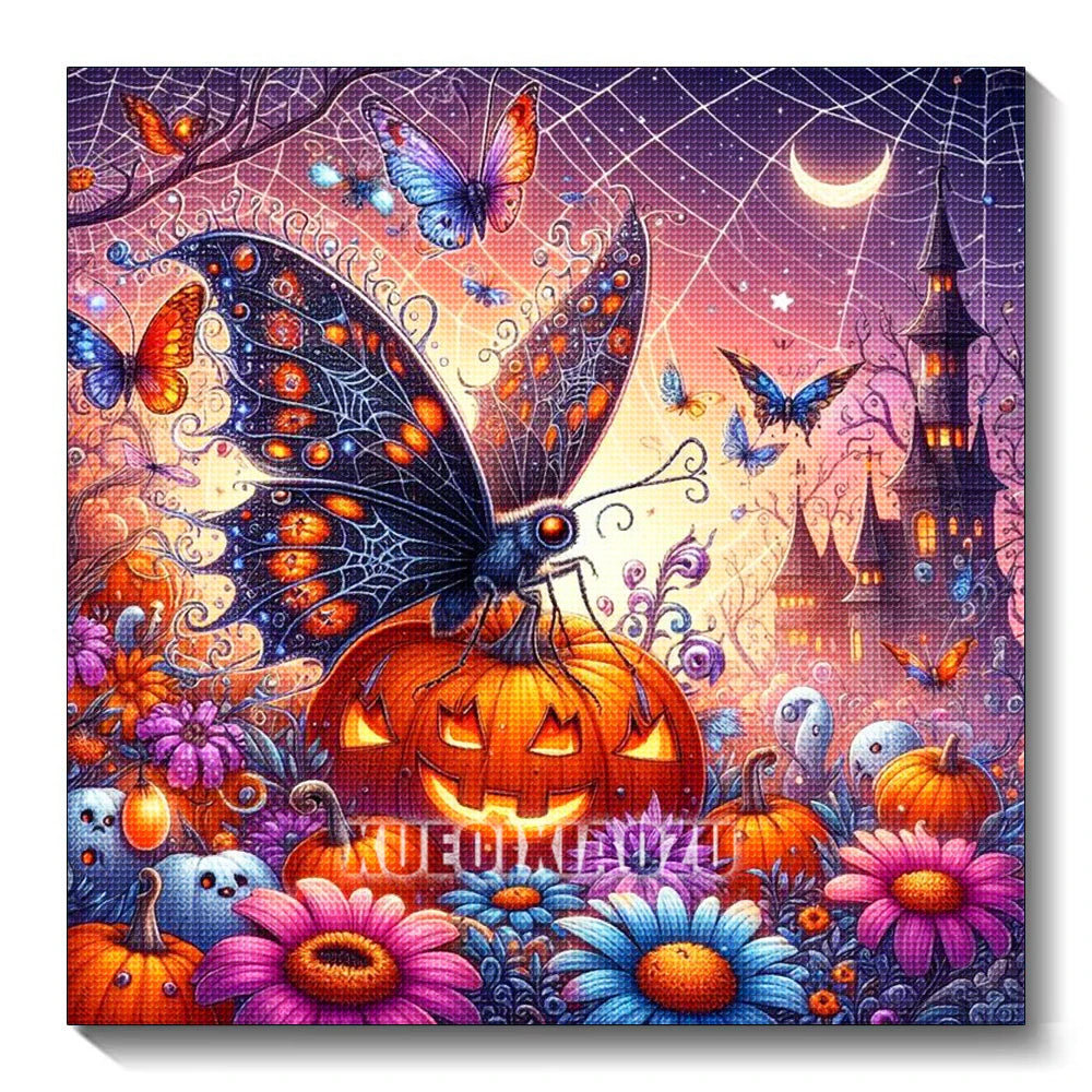 Tableau Diamond Painting Halloween — Broderie Diamant à Créer Soi-Même