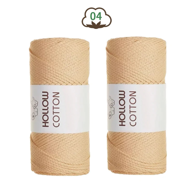 Fil de coton tubulaire — 2 pelotes de 150 g, la douceur du 100 % coton