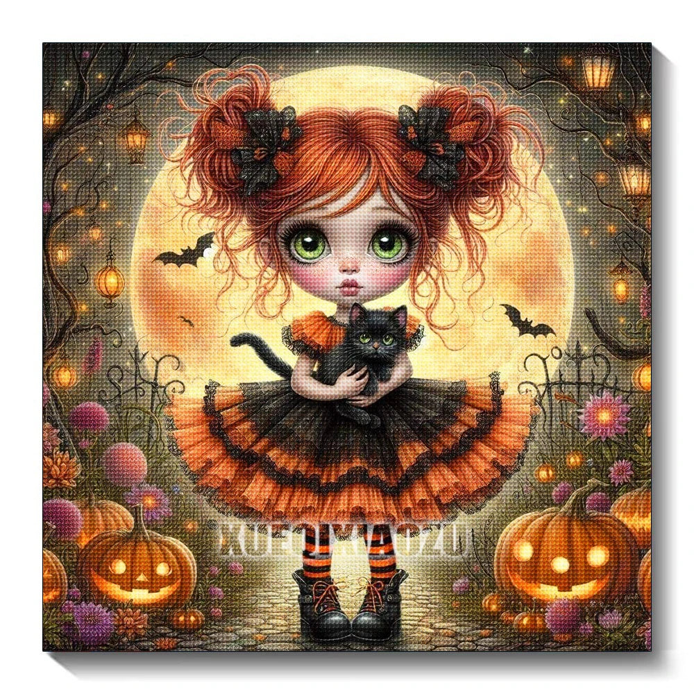 Tableau Diamond Painting Halloween — Broderie Diamant à Créer Soi-Même