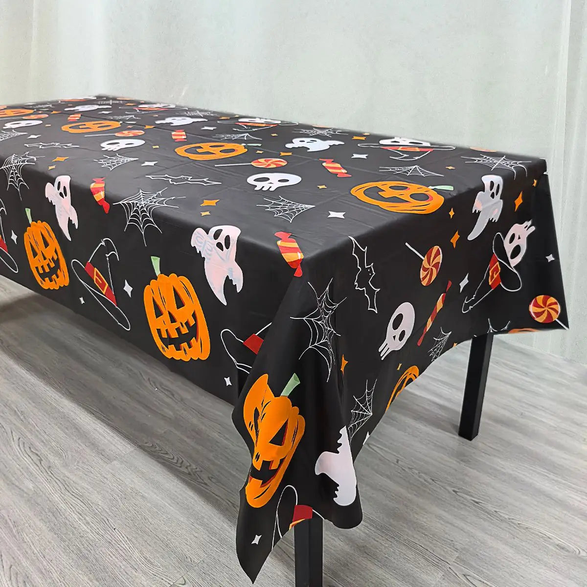 Nappe de Fête Halloween — Déco de Table Réutilisable 100 × 130 cm