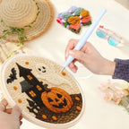 Kit Punch Needle Halloween — Broderie d'Automne à Créer Soi-Même