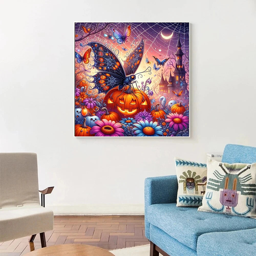 Tableau Diamond Painting Halloween — Broderie Diamant à Créer Soi-Même