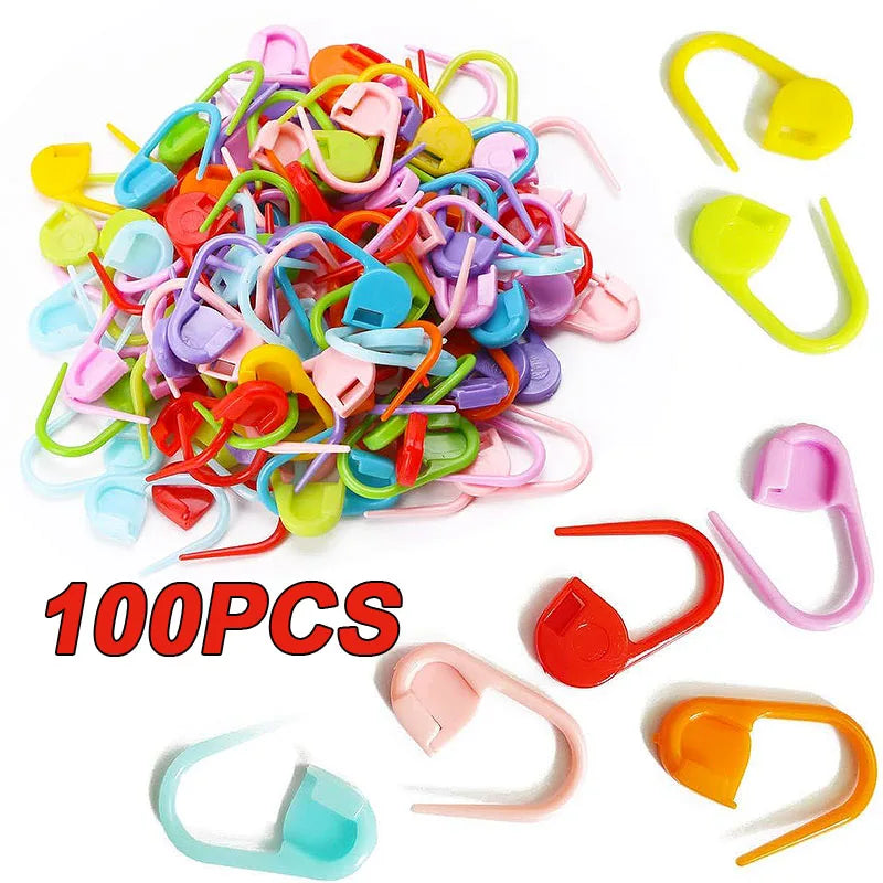 Marqueurs de Mailles à Clip – Lot de 50 ou 100 | Crochet & Tricot