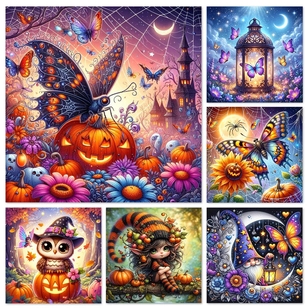 Tableau Diamond Painting Halloween — Broderie Diamant à Créer Soi-Même