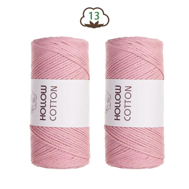 Fil de coton tubulaire — 2 pelotes de 150 g, la douceur du 100 % coton