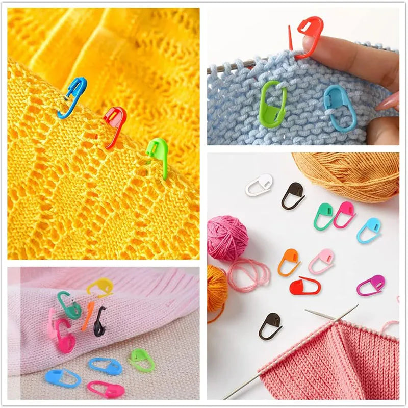 Marqueurs de Mailles à Clip – Lot de 50 ou 100 | Crochet & Tricot