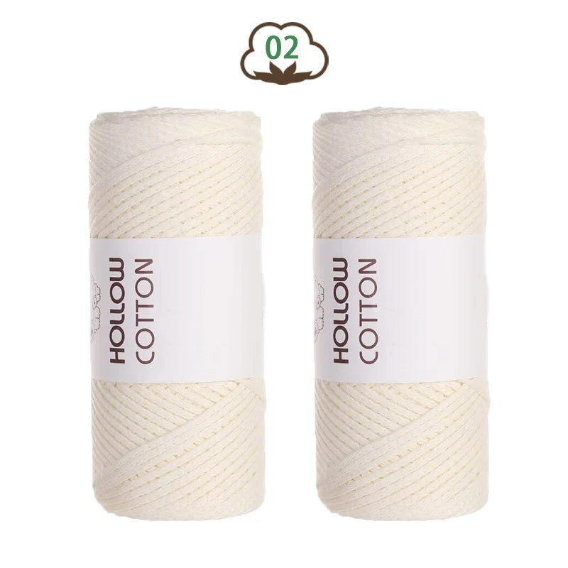 Fil de coton tubulaire — 2 pelotes de 150 g, la douceur du 100 % coton