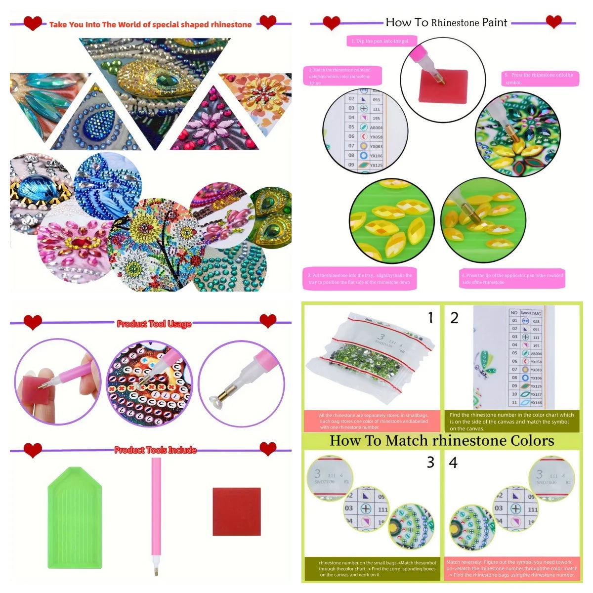 Dessous de Verre Halloween à Diamanter — Kit Créatif 8 Pièces en Bois