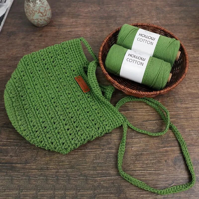 Fil de coton tubulaire — 2 pelotes de 150 g, la douceur du 100 % coton