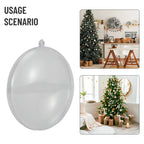 Boules transparentes à remplir avec base plate — Lot de 10, à poser ou suspendre