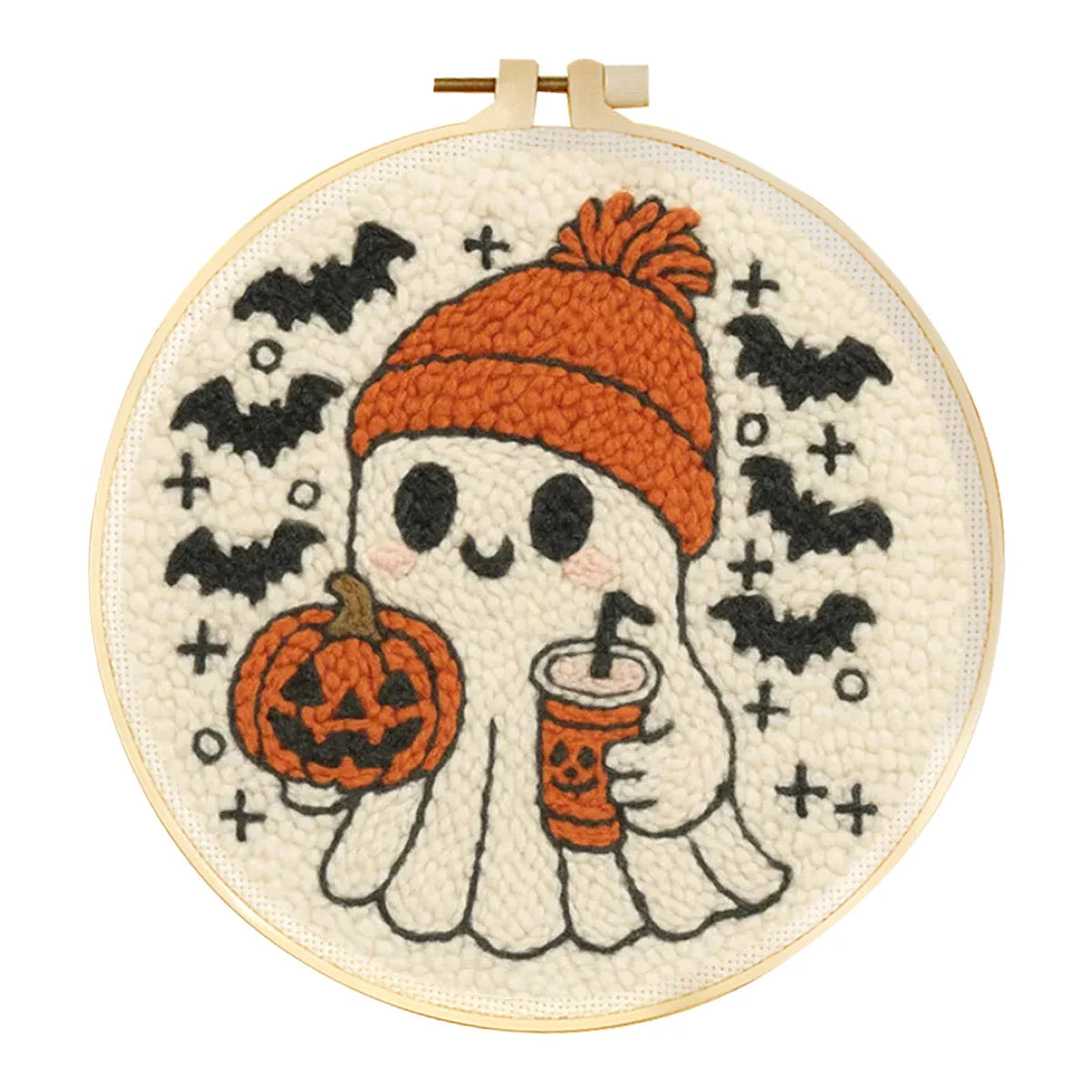Kit Punch Needle Halloween — Broderie d'Automne à Créer Soi-Même