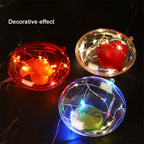 Boules transparentes à remplir avec base plate — Lot de 10, à poser ou suspendre
