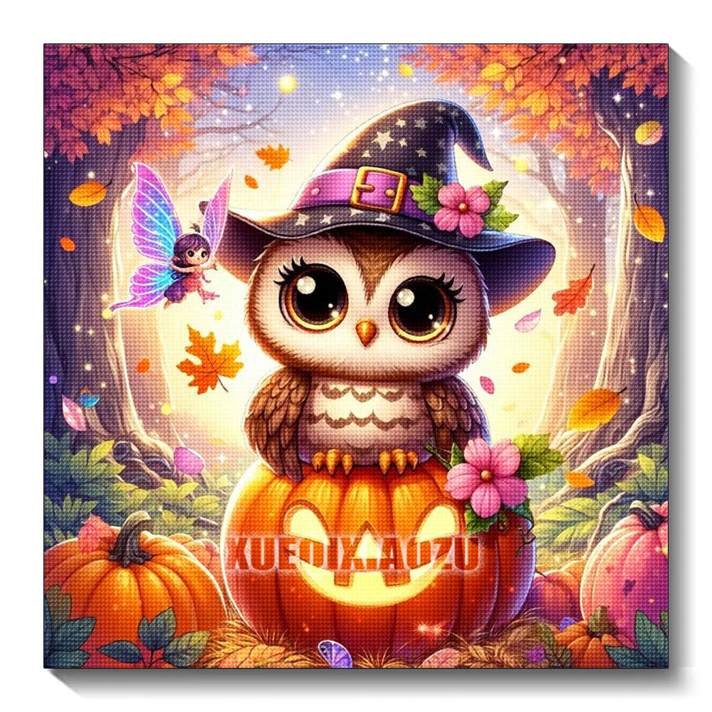 Tableau Diamond Painting Halloween — Broderie Diamant à Créer Soi-Même