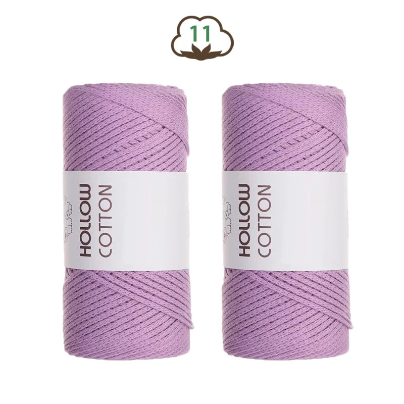 Fil de coton tubulaire — 2 pelotes de 150 g, la douceur du 100 % coton