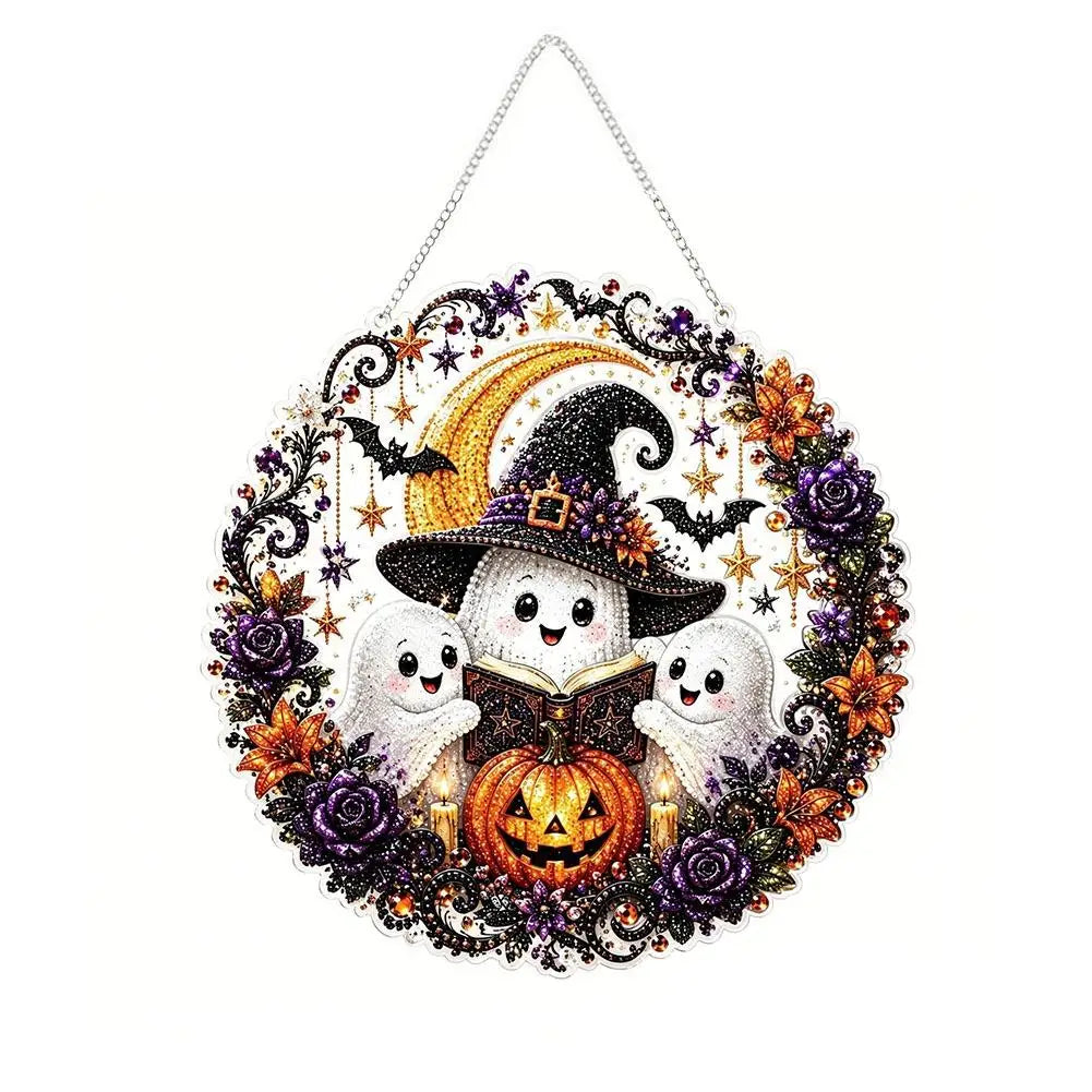Suspension Halloween Diamond Painting — Déco de Porte à Diamanter