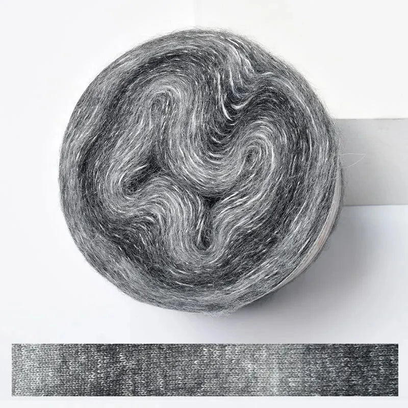 Fil Effet Mohair Dégradé Arc-en-Ciel – Pelote 200 m | Crochet & Tricot