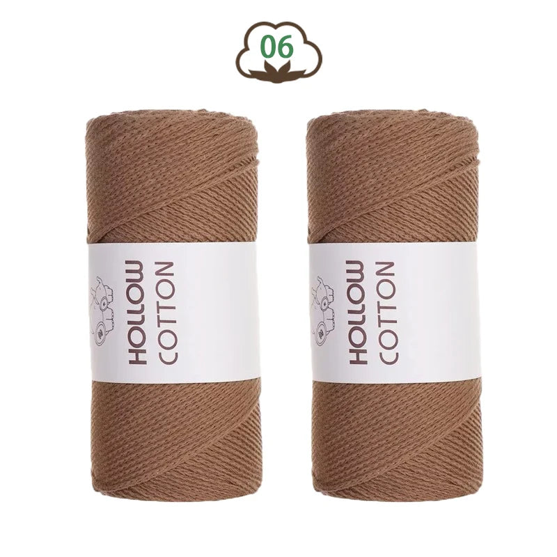 Fil de coton tubulaire — 2 pelotes de 150 g, la douceur du 100 % coton