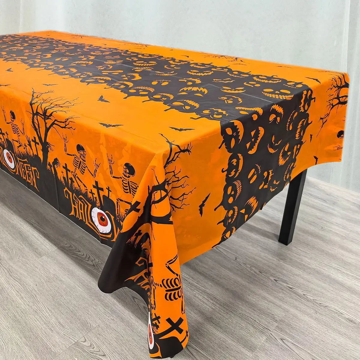 Nappe de Fête Halloween — Déco de Table Réutilisable 100 × 130 cm