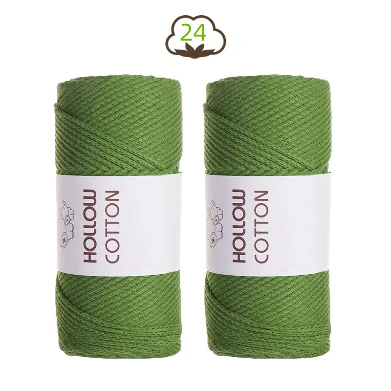 Fil de coton tubulaire — 2 pelotes de 150 g, la douceur du 100 % coton