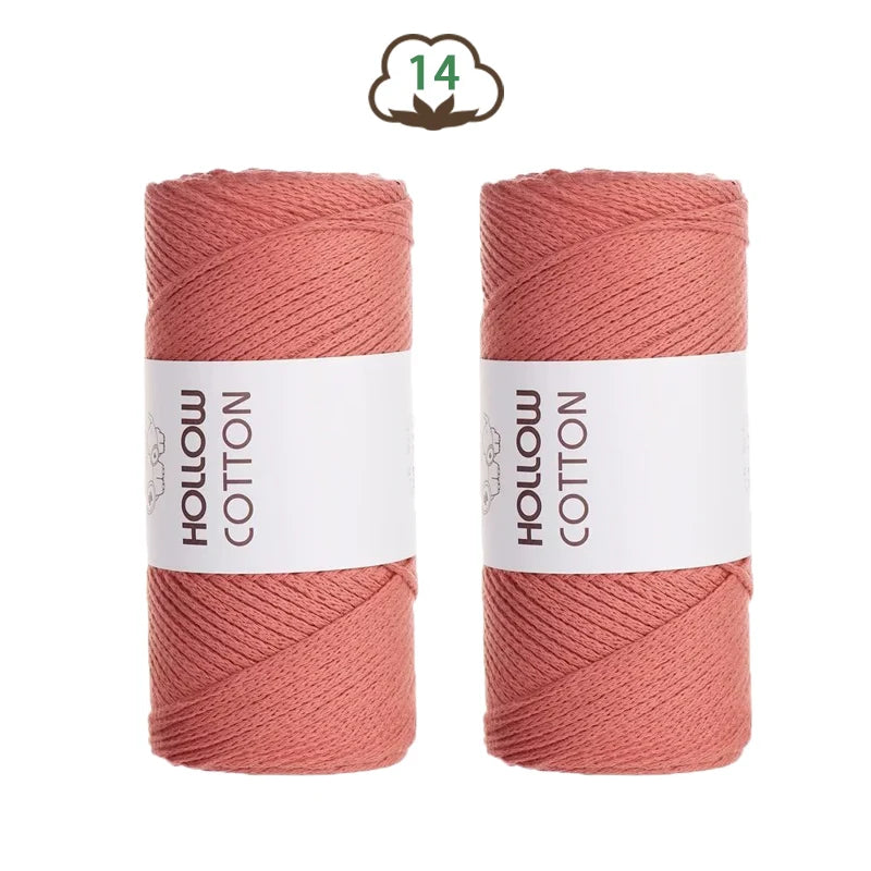 Fil de coton tubulaire — 2 pelotes de 150 g, la douceur du 100 % coton